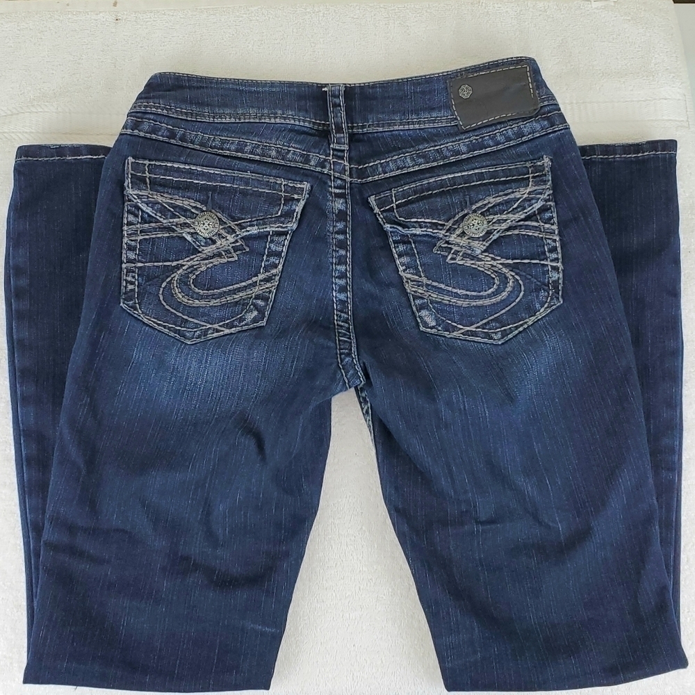 SILVER Suki Surplus Boot Cut Jeans, W27/L30